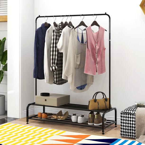 Clothing Garment Rack with Shelves Get Authentic Sale Online