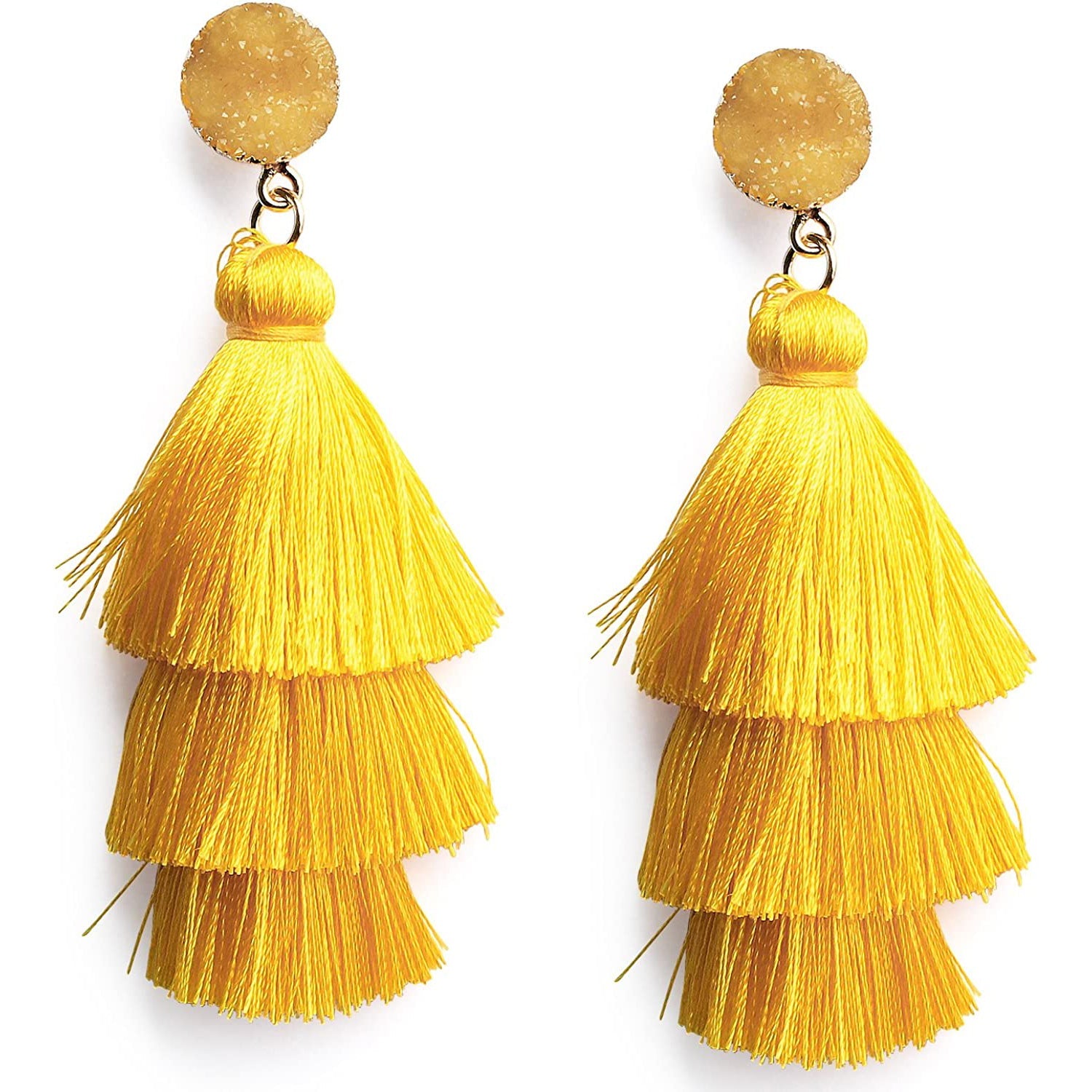 Me&Hz Colorful Layered Tassel Earrings Discount The Cheapest