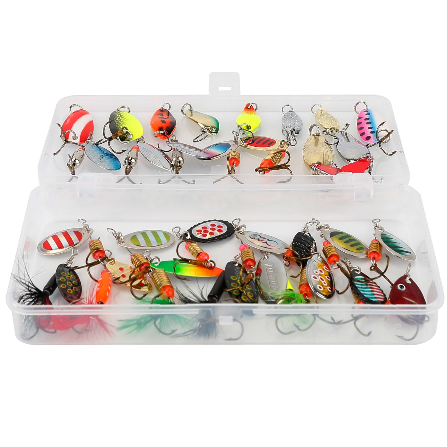 30-Piece: Fishing Metal Spoon Lures Kit Visit Online