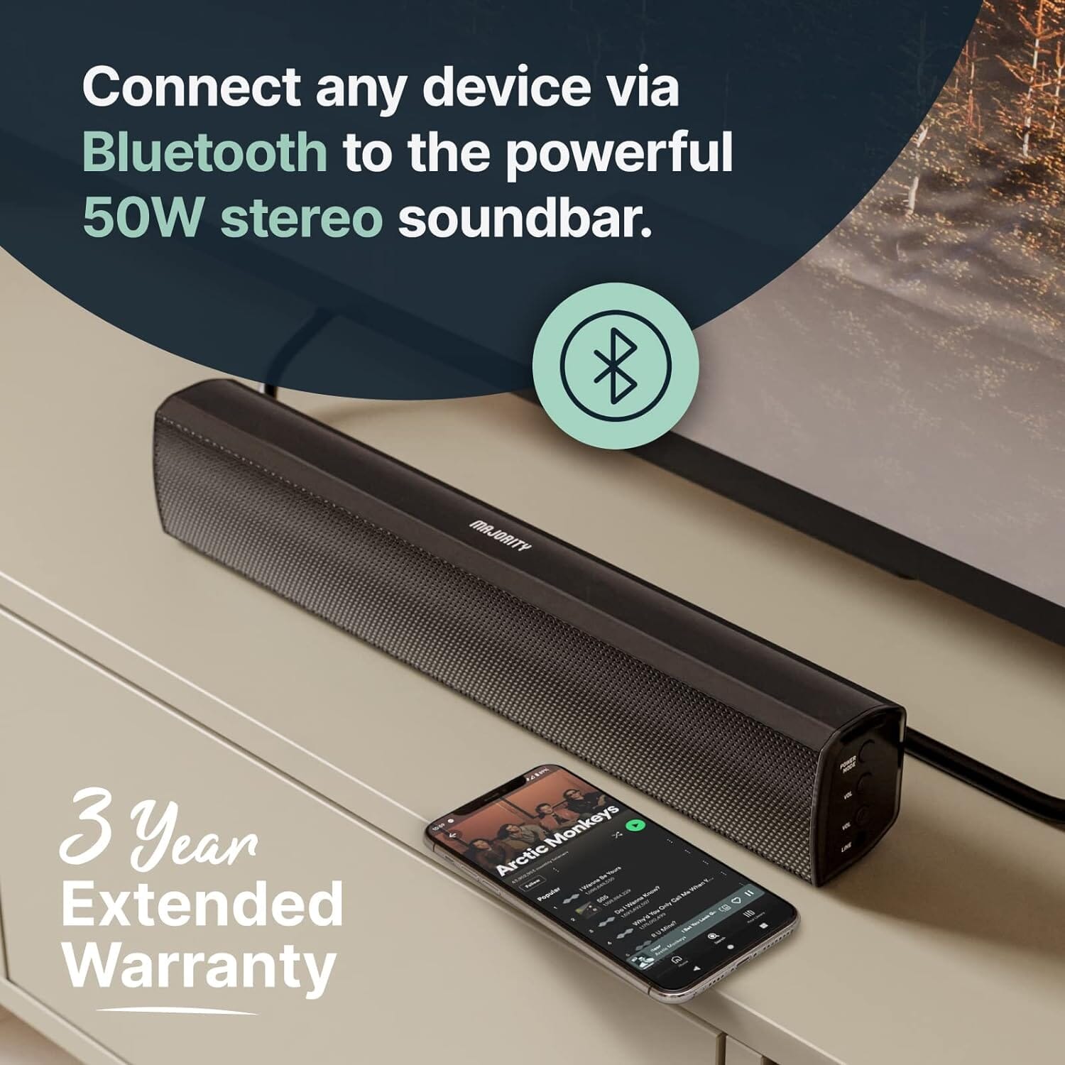 Bowfell Majority Sound Bar 2.0 Bluetooth TV Sound Bar  (Refurbished) Cheap Sale Exclusive