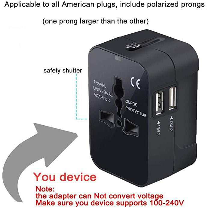 Universal All in One Worldwide Travel Adapter Discount Great Deals