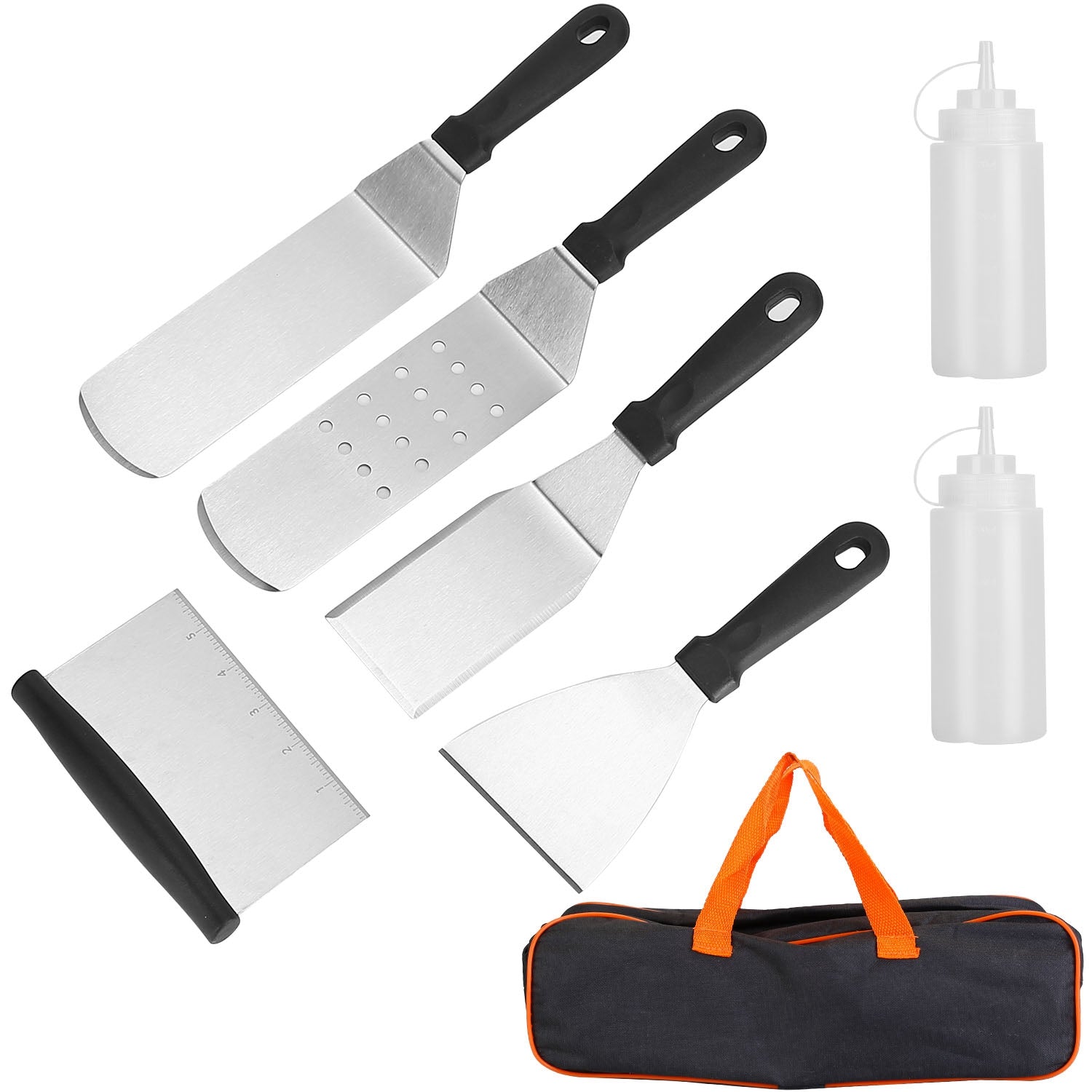 7-Piece Set: Stainless Steel BBQ Grilling Utensil Tools Affordable Sale Online