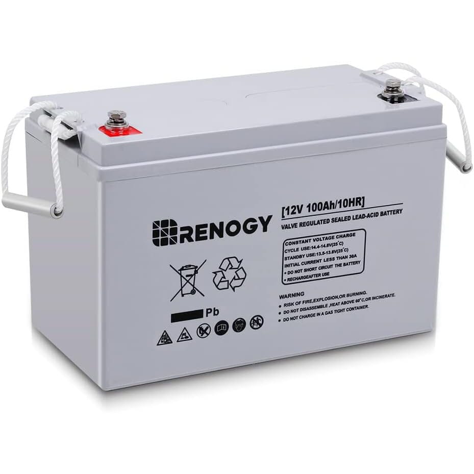 Renogy Deep Cycle AGM 12 Volt 100Ah Battery  (Refurbished) Outlet Amazon