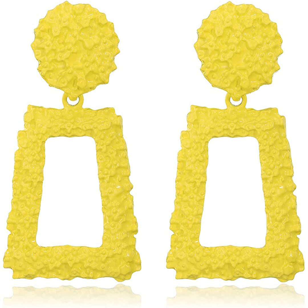 Women's Rectangular Geometric Drop Earrings With Paypal Sale Online