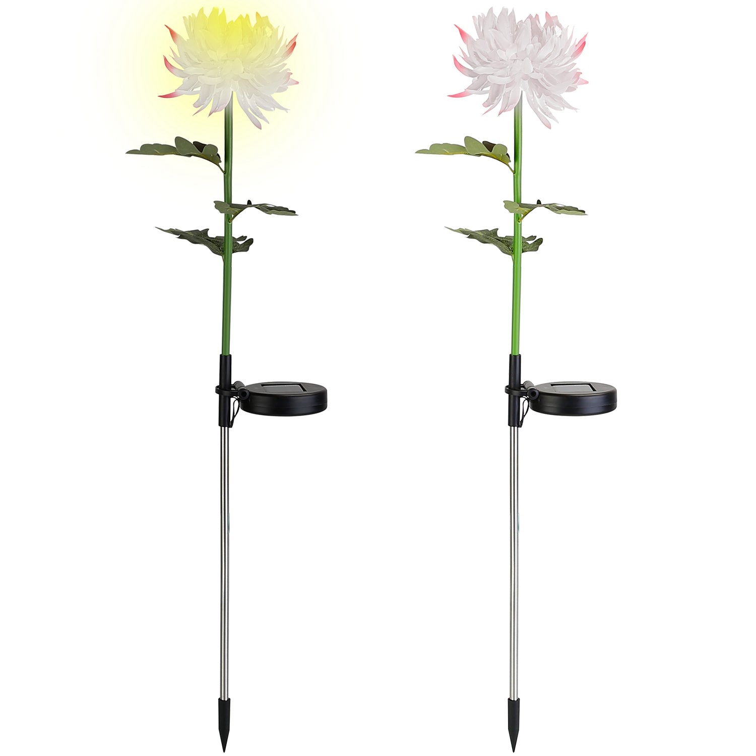 2-Pack: Solar LED Chrysanthemum Lights Browse Cheap Pice