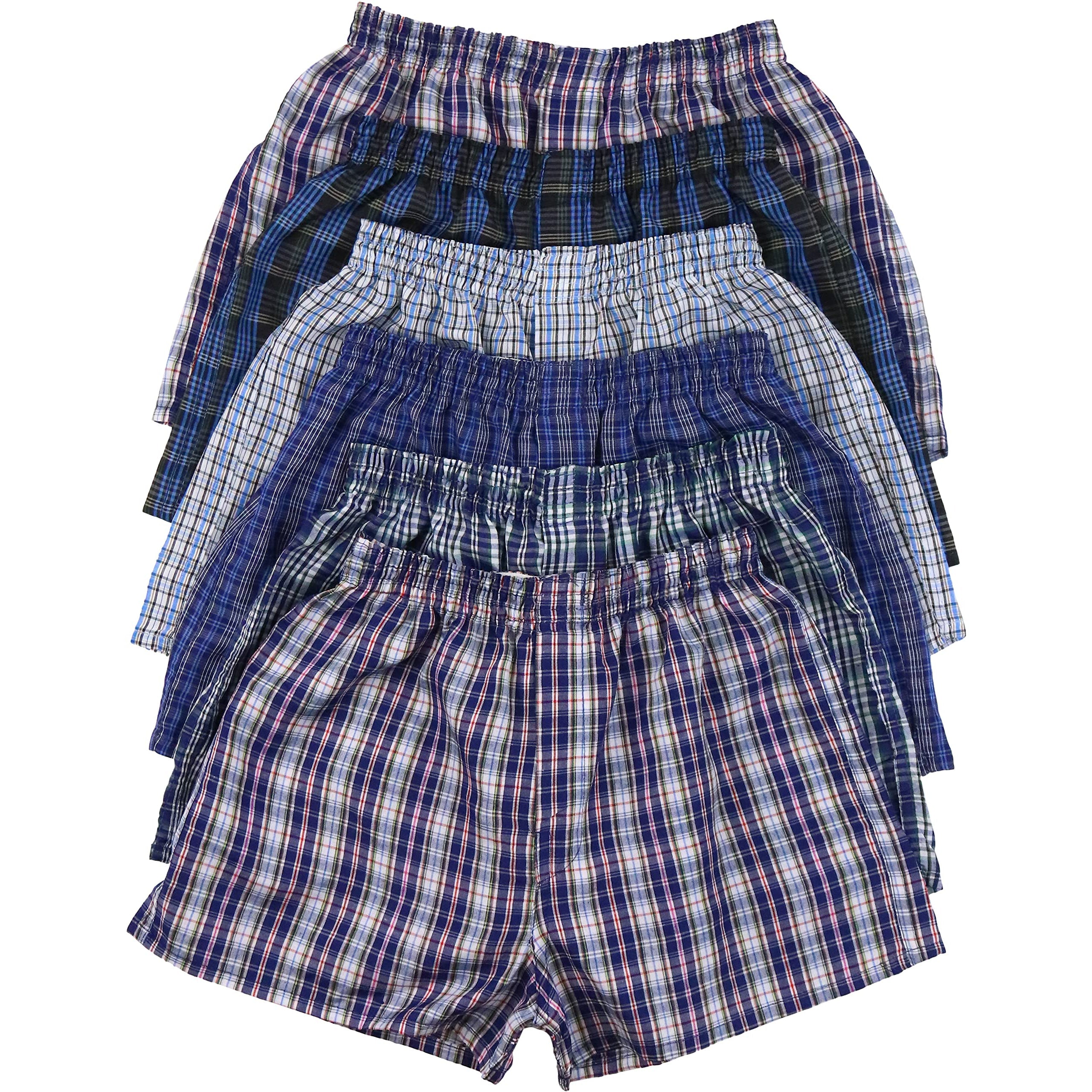 6-Pack: Boys' Tartan Patterned Boxer Shorts Sale Real