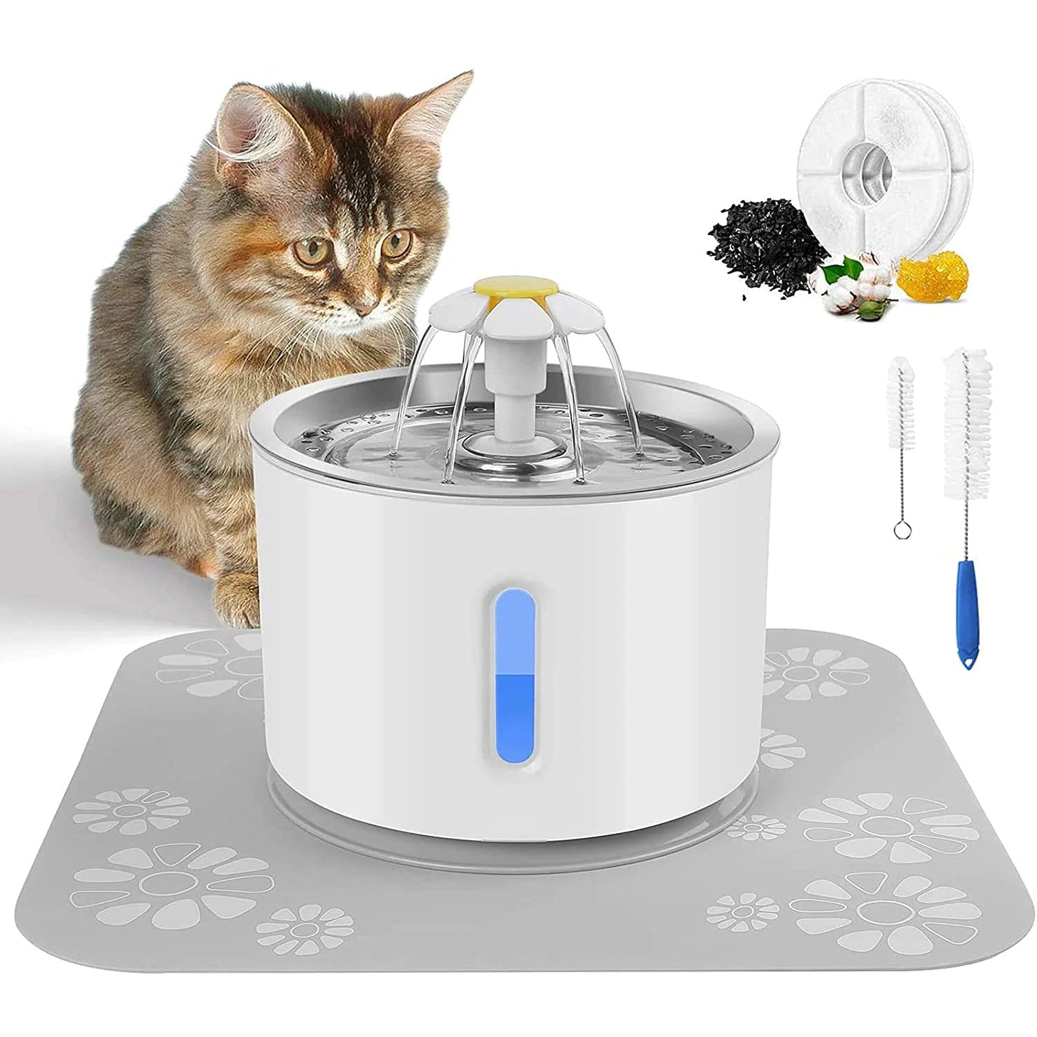 Cat Water Fountain 2.4L Automatic Pet Fountain Outlet 2025 Newest