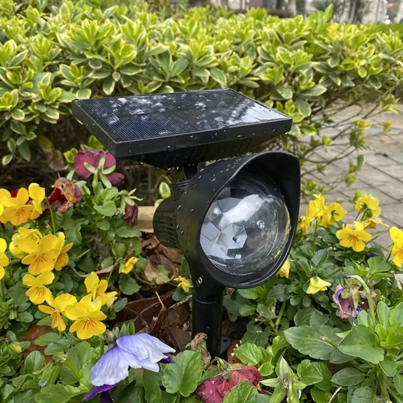 Outdoor Solar Rotating Color Projection Lamp 100% Guaranteed