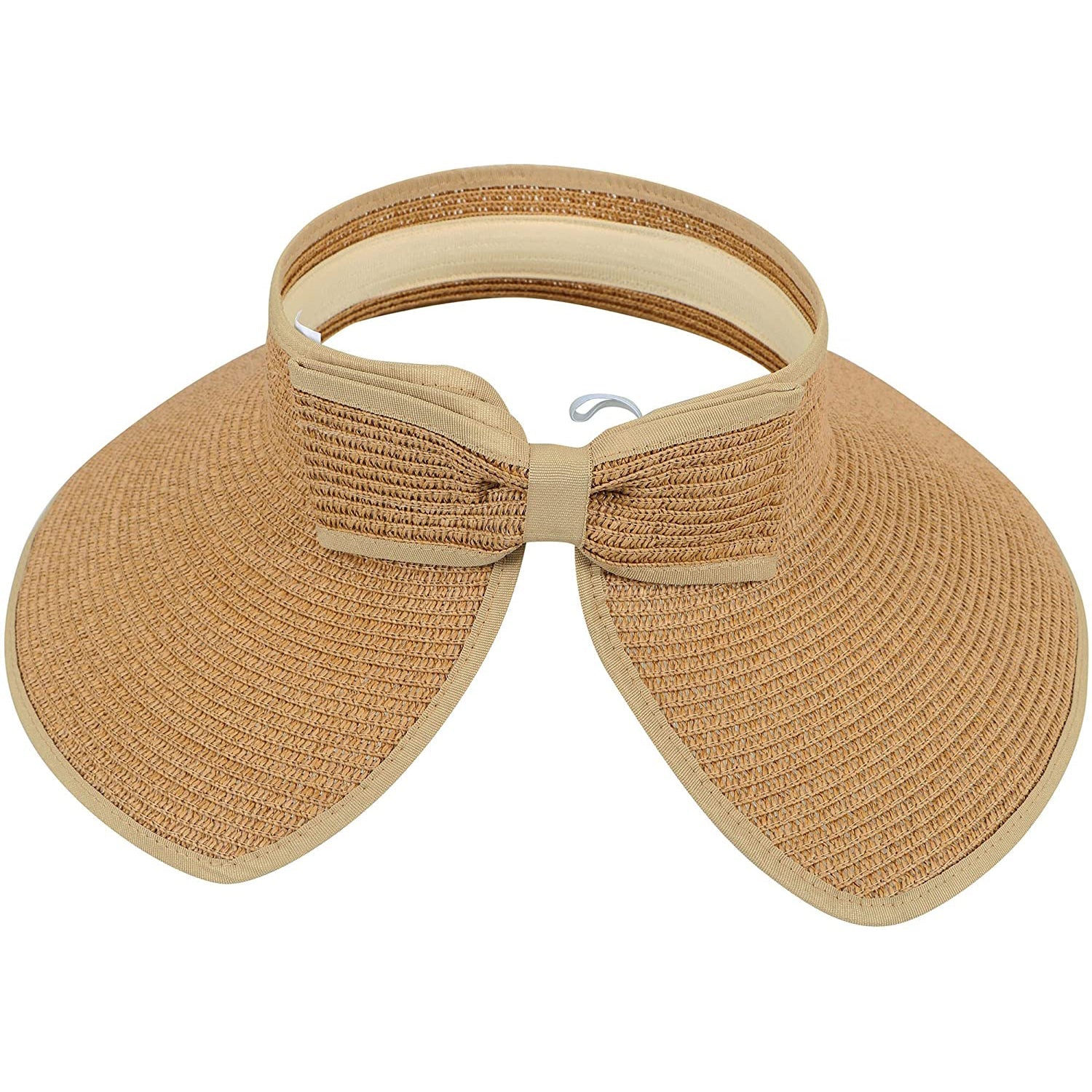 Women's Wide Brim Roll-up Straw Sun Hat Sun Visor 2025 New Cheap Pice