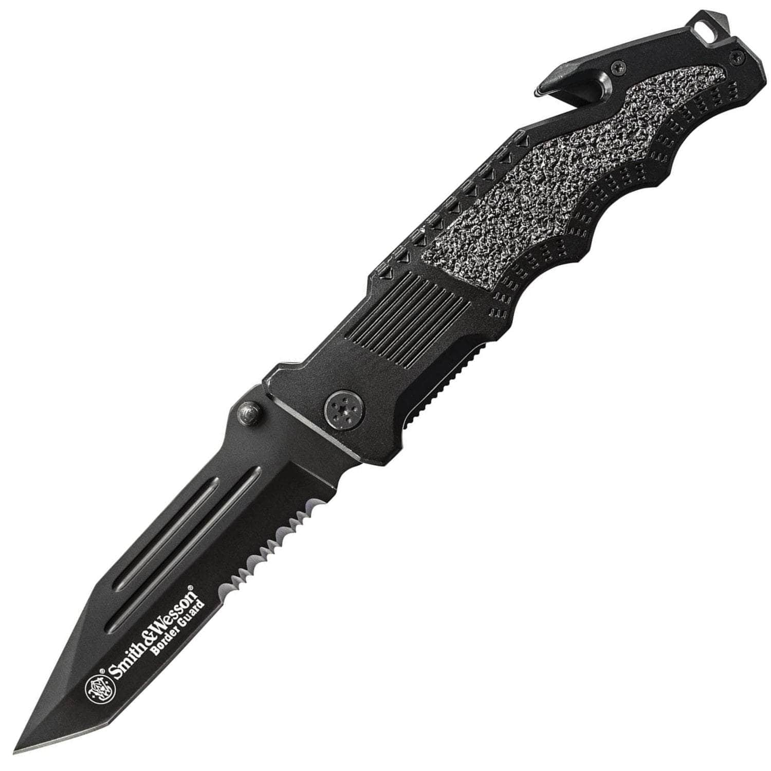 Smith & Wesson Border Guard, 4.4 ComboEdge Blade, Aluminum Handle - SWBG2TS Cheap Sale Eastbay