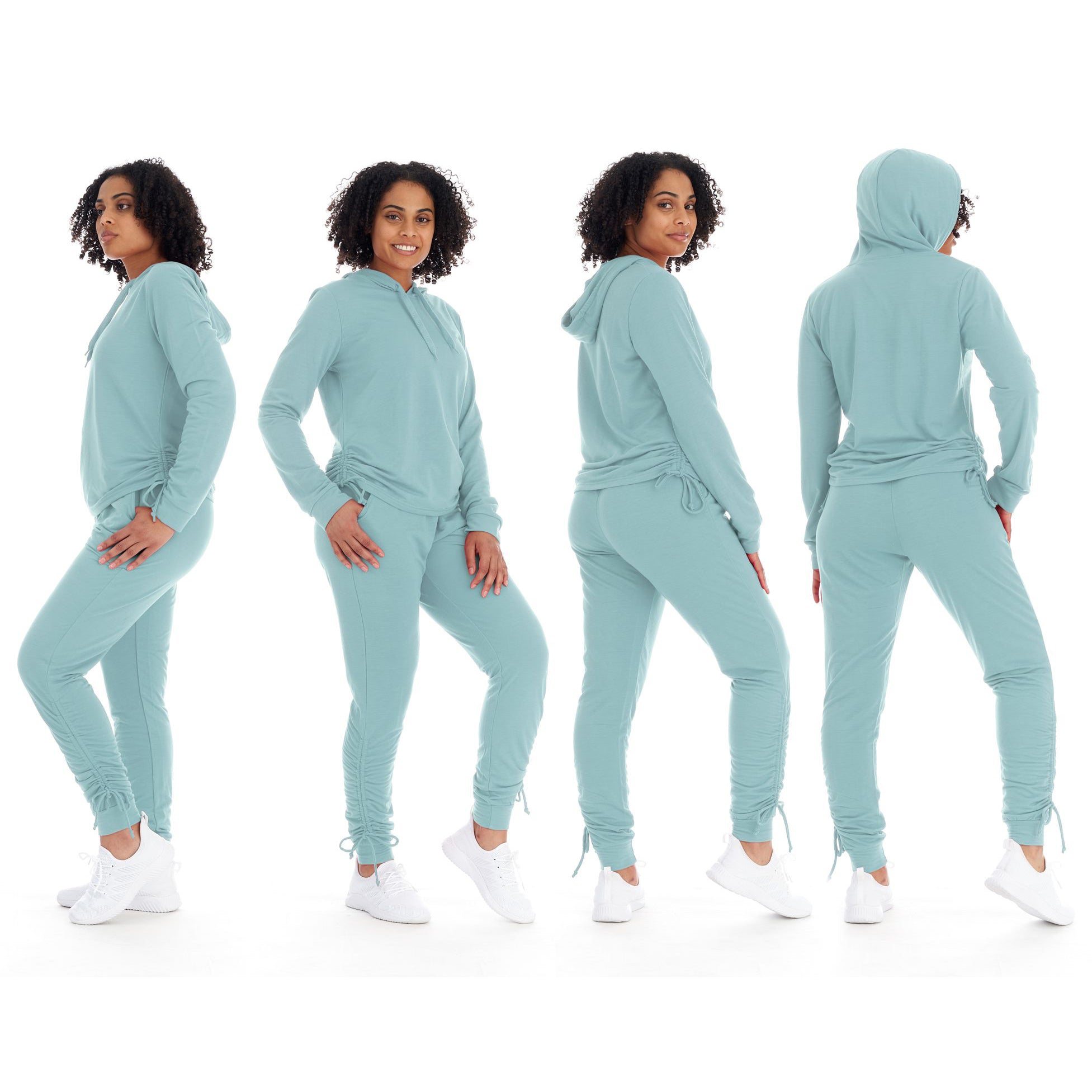 2-Piece Set: Women's Athleisure Fleece Jogger Sweatpants & Hoodie With Pockets Set Top Quality Cheap Pice