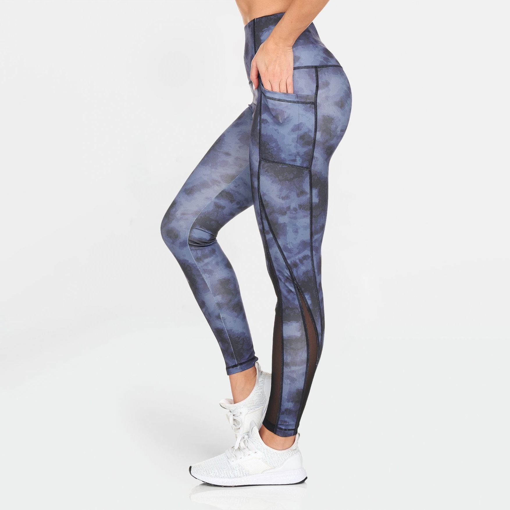 Women's Active High Rise Printed Leggings with Pockets Authentic For Sale