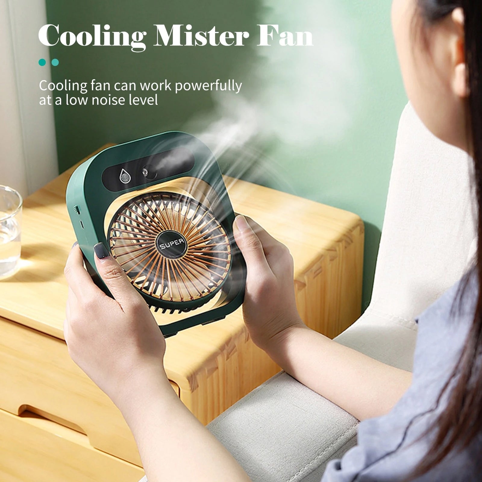 USB Rechargeable Desktop Spray Fan Free Shipping Shop For