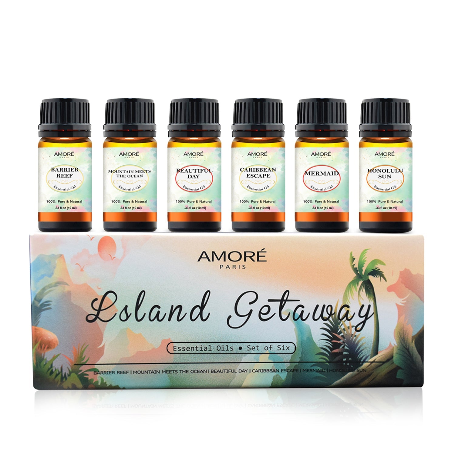 6-Piece: Island Gateway Pure Aromatherapy Essential Oil Set Free Shipping Exclusive