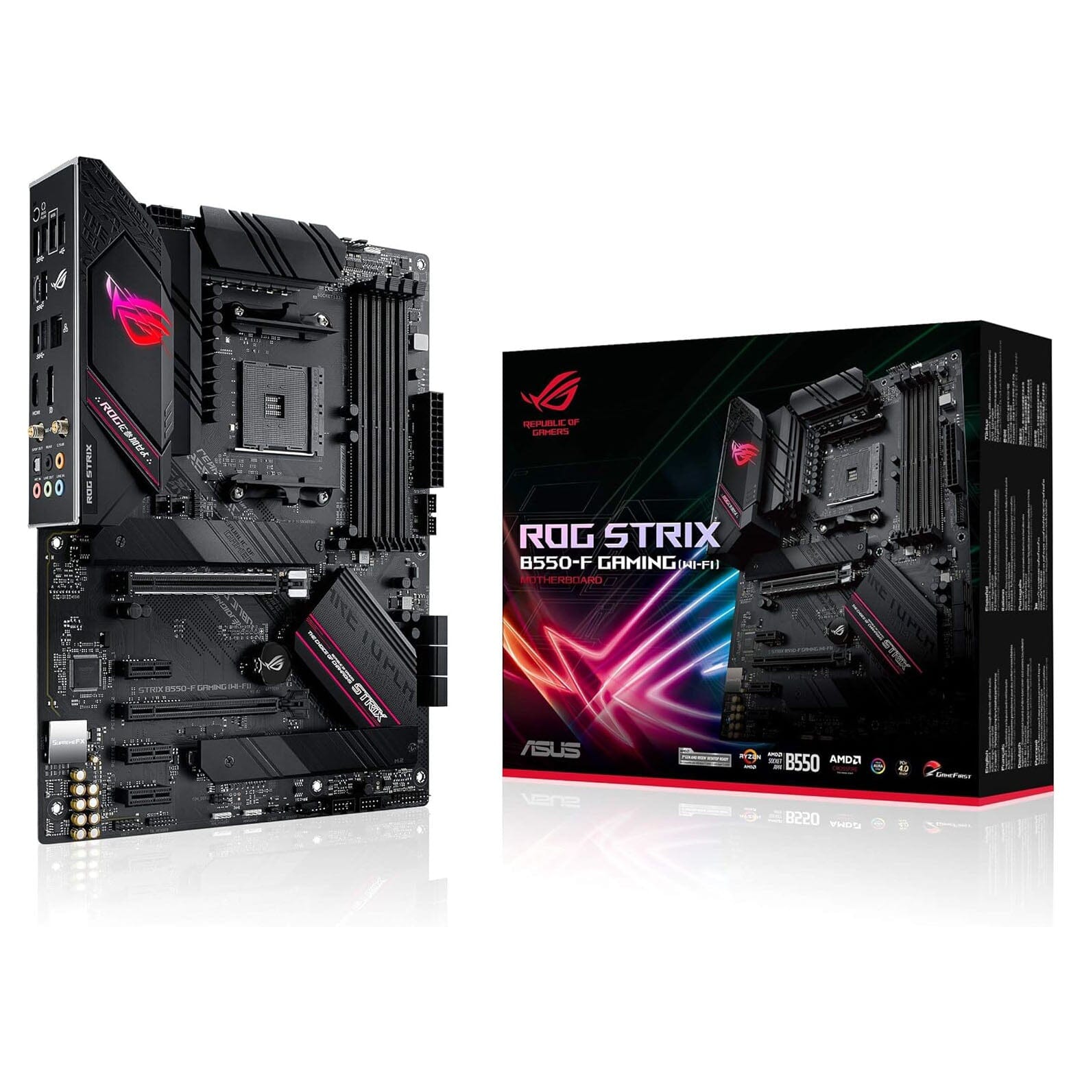 ASUS ROG Strix B550-F Gaming AMD AM4 Zen 3 Ryzen 5000 & 3rd Gen Ryzen ATX  (Refurbished) Free Shipping With Paypal