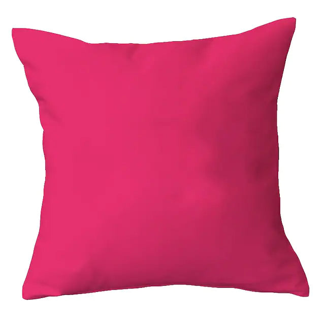 2-Piece: Solid Colored Simple Square Pillowcases Clearance Largest Supplier