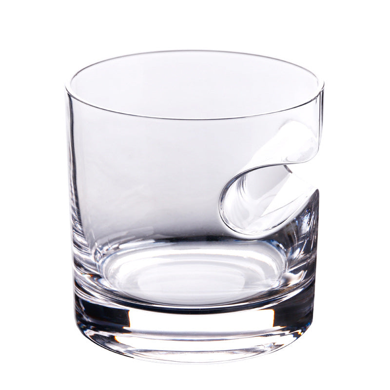 3-Piece Set: Cigar-Holding Whiskey Glasses with Cigar Cutter Cheap Perfect