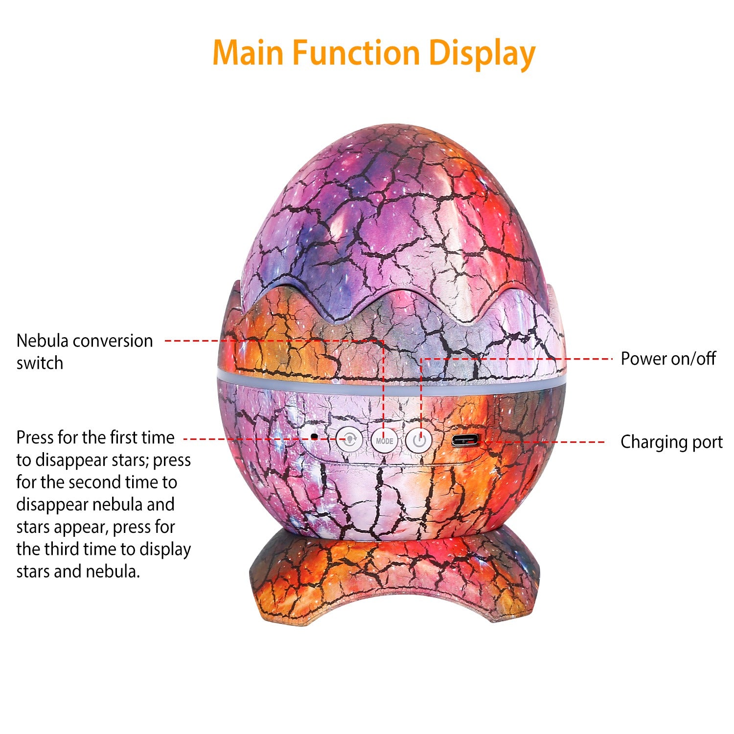 Star Project Lamp Galaxy Light Dinosaur Egg with Wireless Speaker and Remote Control Shop For Cheap Pice