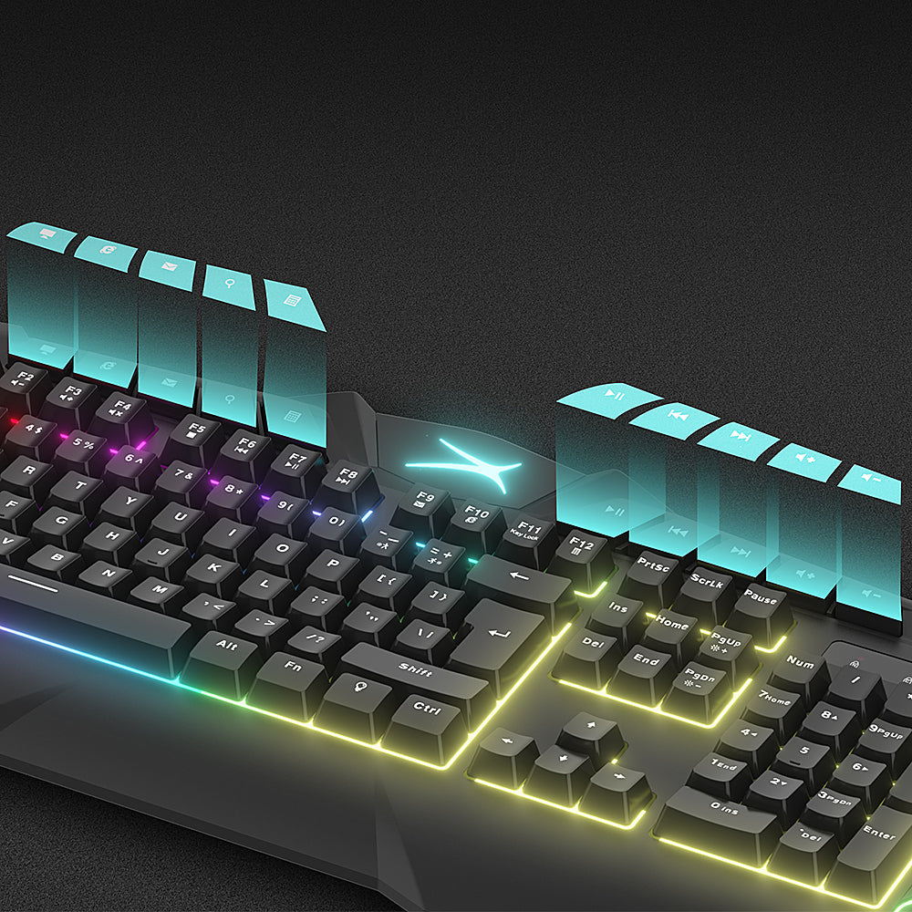 Altec Lansing - M180 Membrane RGB Gaming Keyboard - Multi-Color Wiki Cheap Online