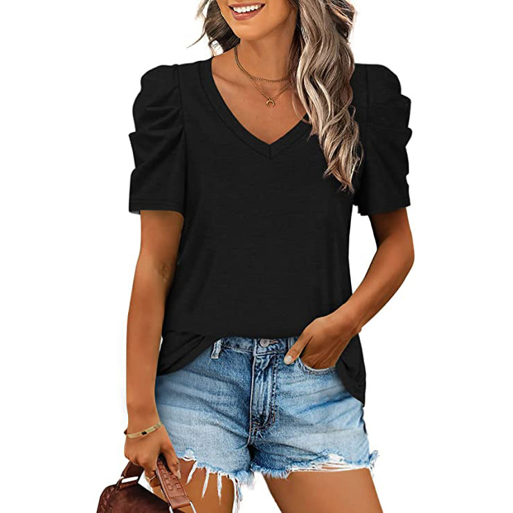 Women's Summer V-Neck Casual T-Shirt Free Shipping Reliable