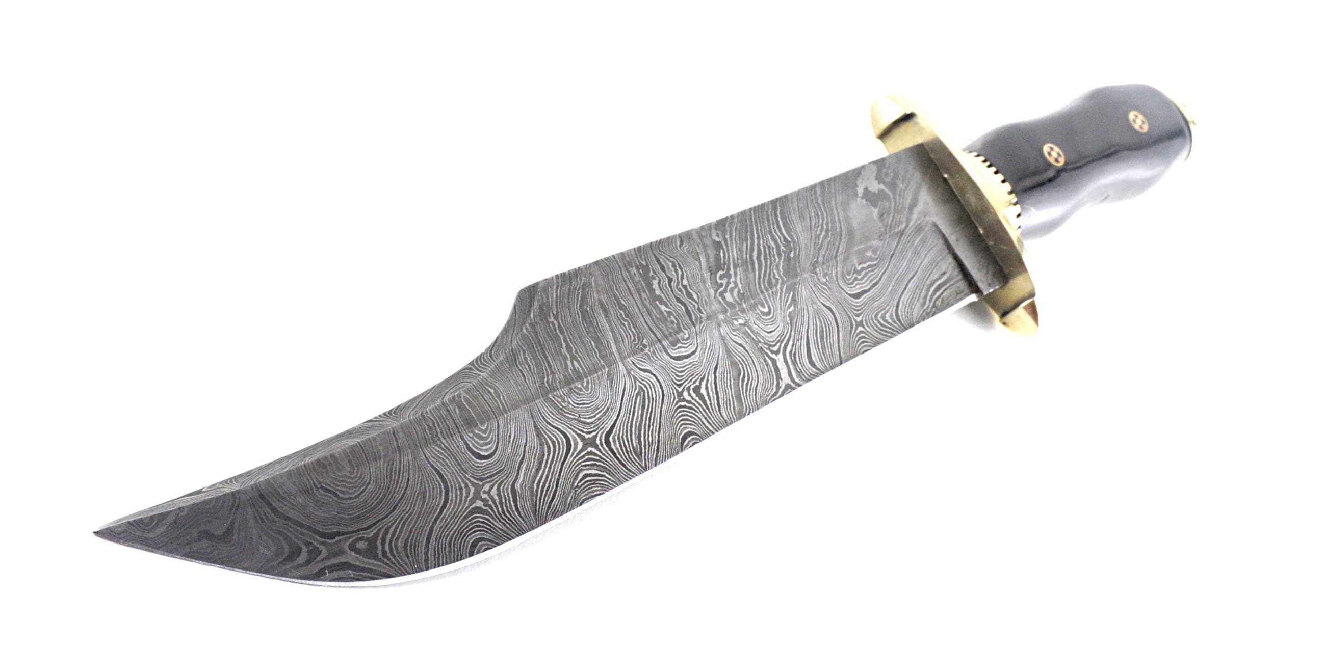 White Deer Damascus Steel Alamo Jim Bowie Knife, 11.5 Blade, Bone Handle, Sheath - DM-700 Outlet Websites