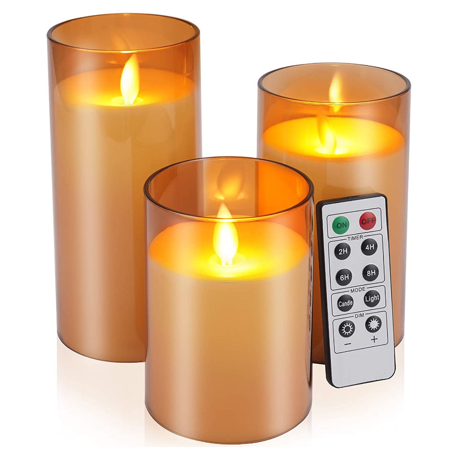 3-Pack: Flameless Battery Operated Candles Store Sale