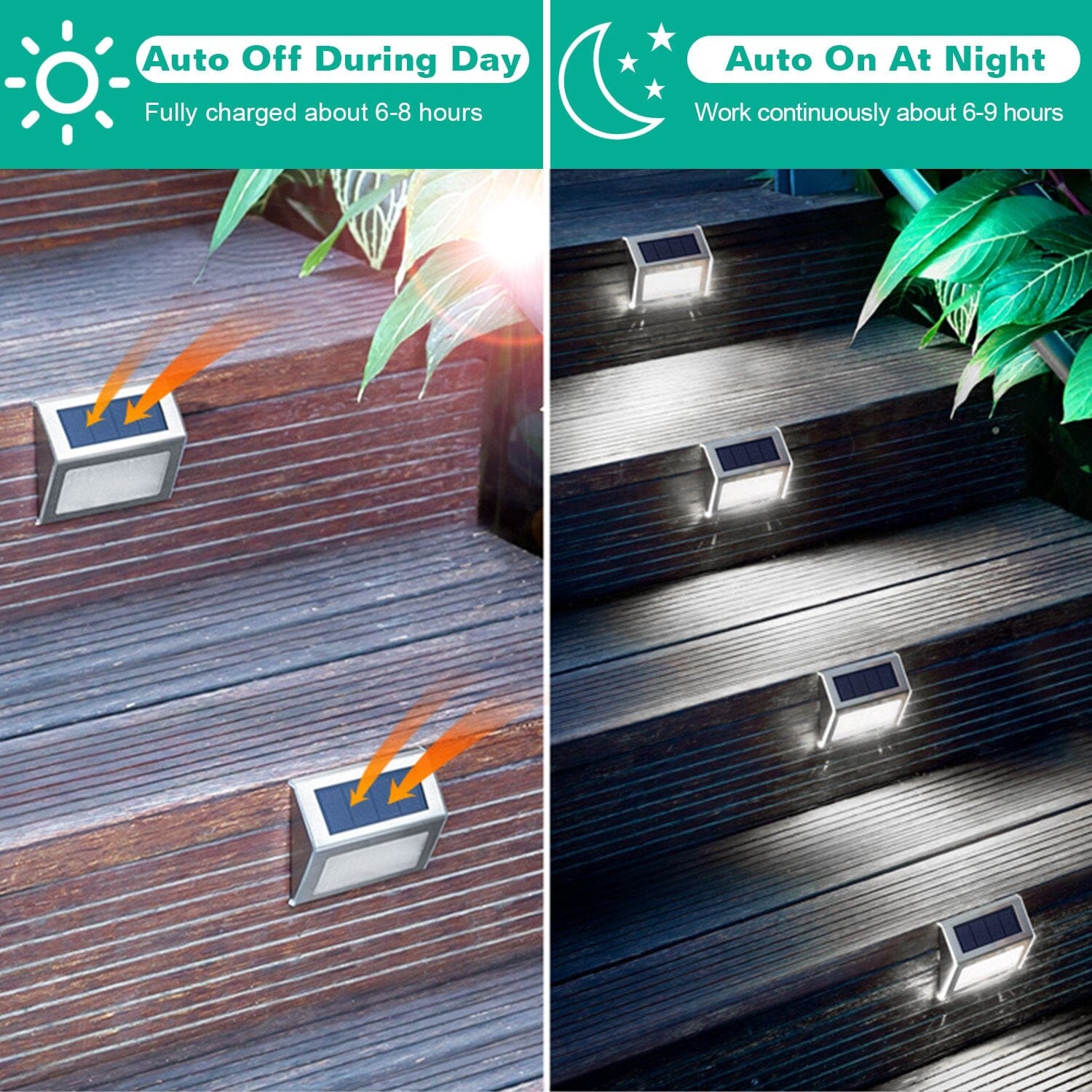 6-Pack: Solar Step Lights Online Cheap Pice