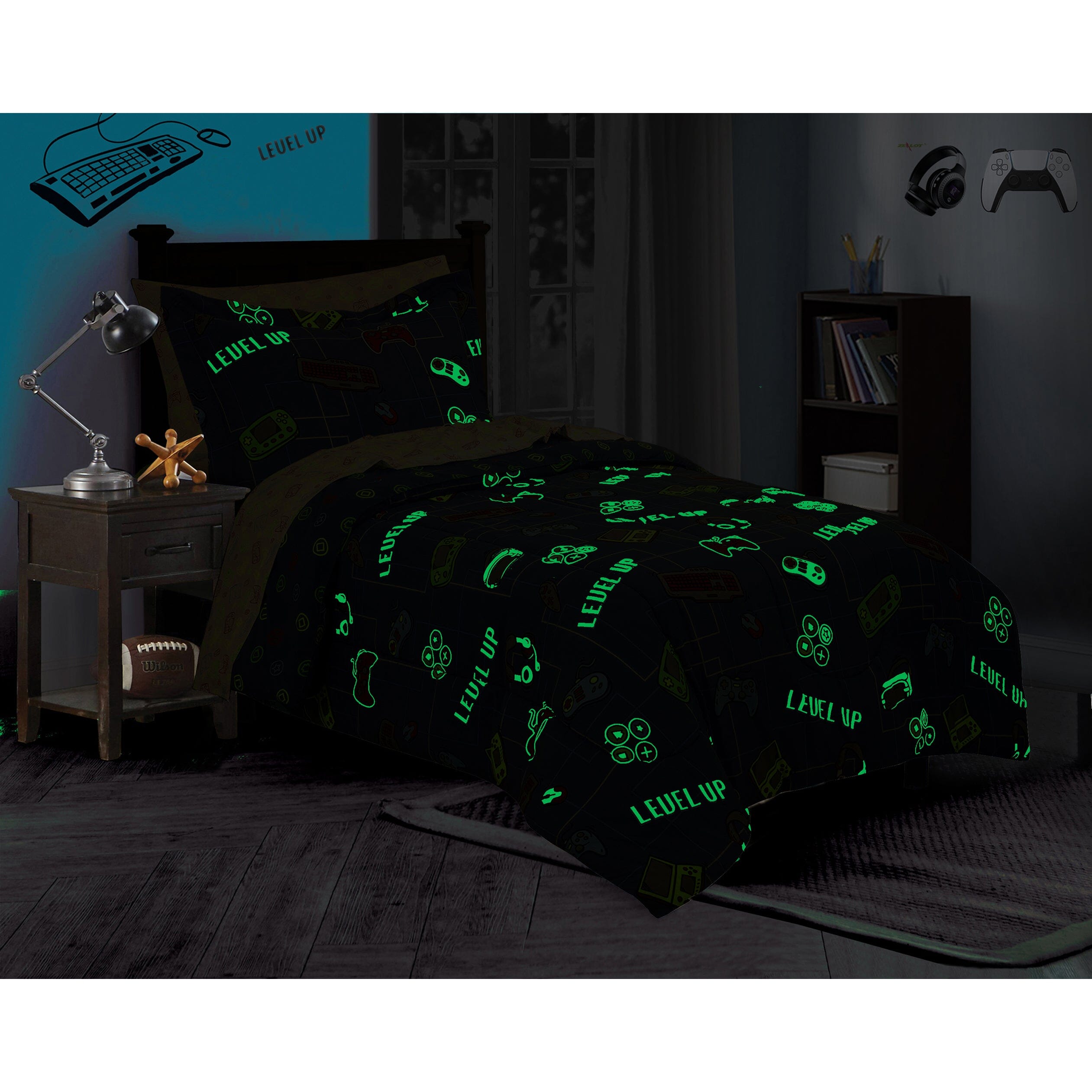 Kidz Mix Level Up Glow In The-Dark Bed In A Bag Discount Exclusive