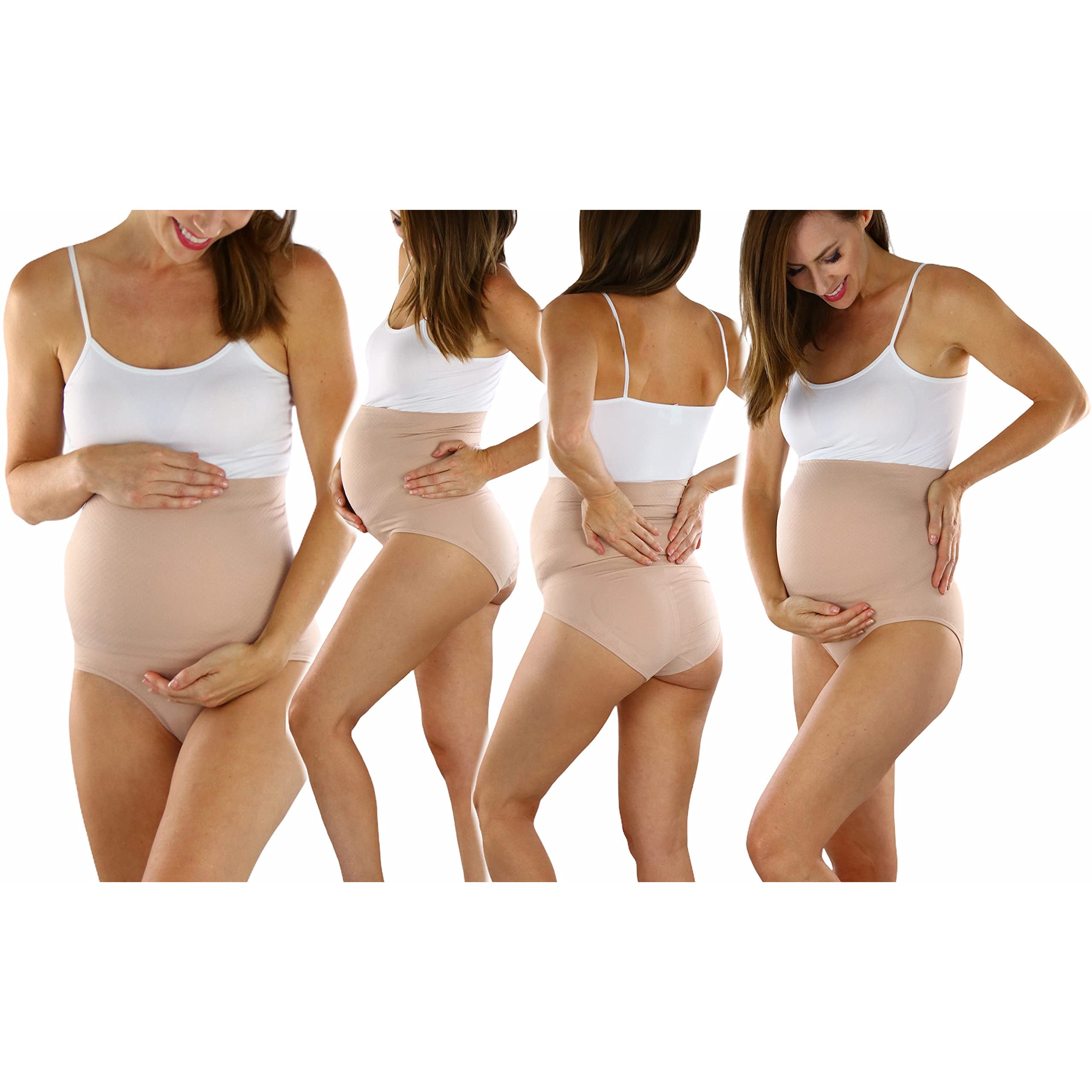 3-Pack: ToBeInStyle Women's High Waist Over The Bump Maternity Underwear Outlet Cheap Pice