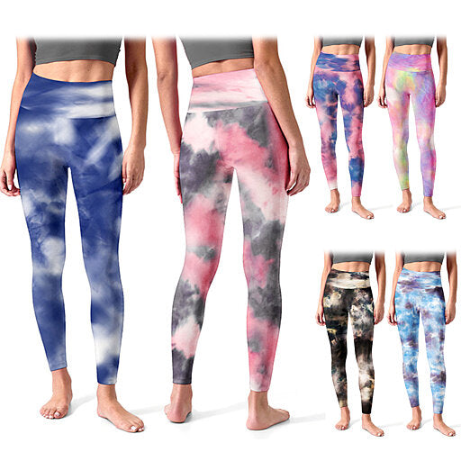 4-Pack: Women's High Waisted Ultra Soft Tie Dye Leggings Outlet 2025 New