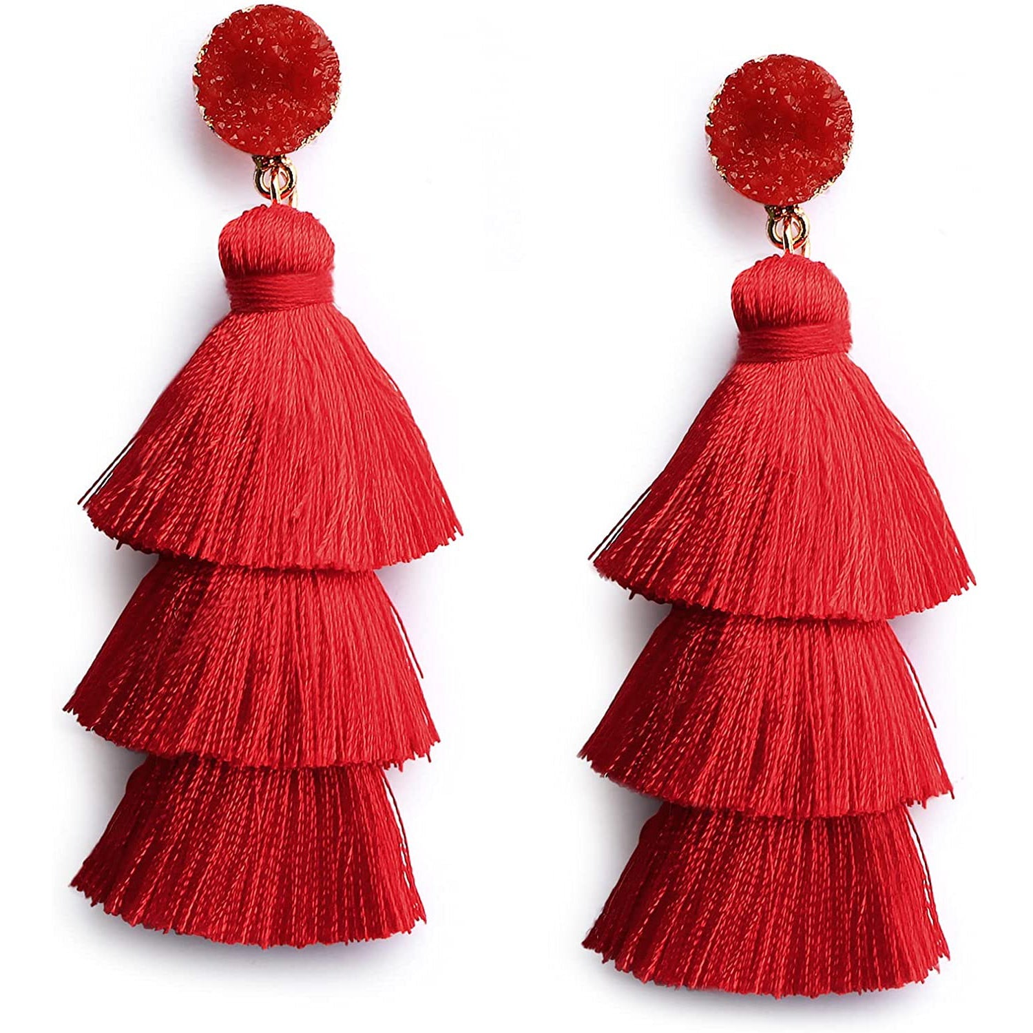 Me&Hz Colorful Layered Tassel Earrings Discount The Cheapest