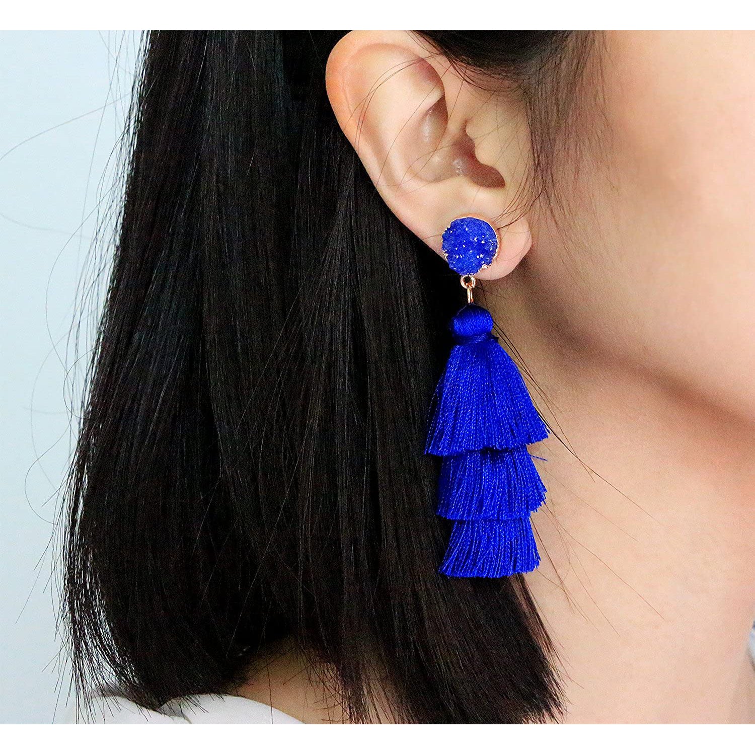 Me&Hz Colorful Layered Tassel Earrings Discount The Cheapest