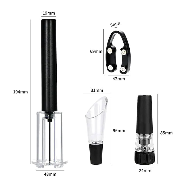 4-Pieces Set: Air Pump Wine Bottle Opener Latest Collections