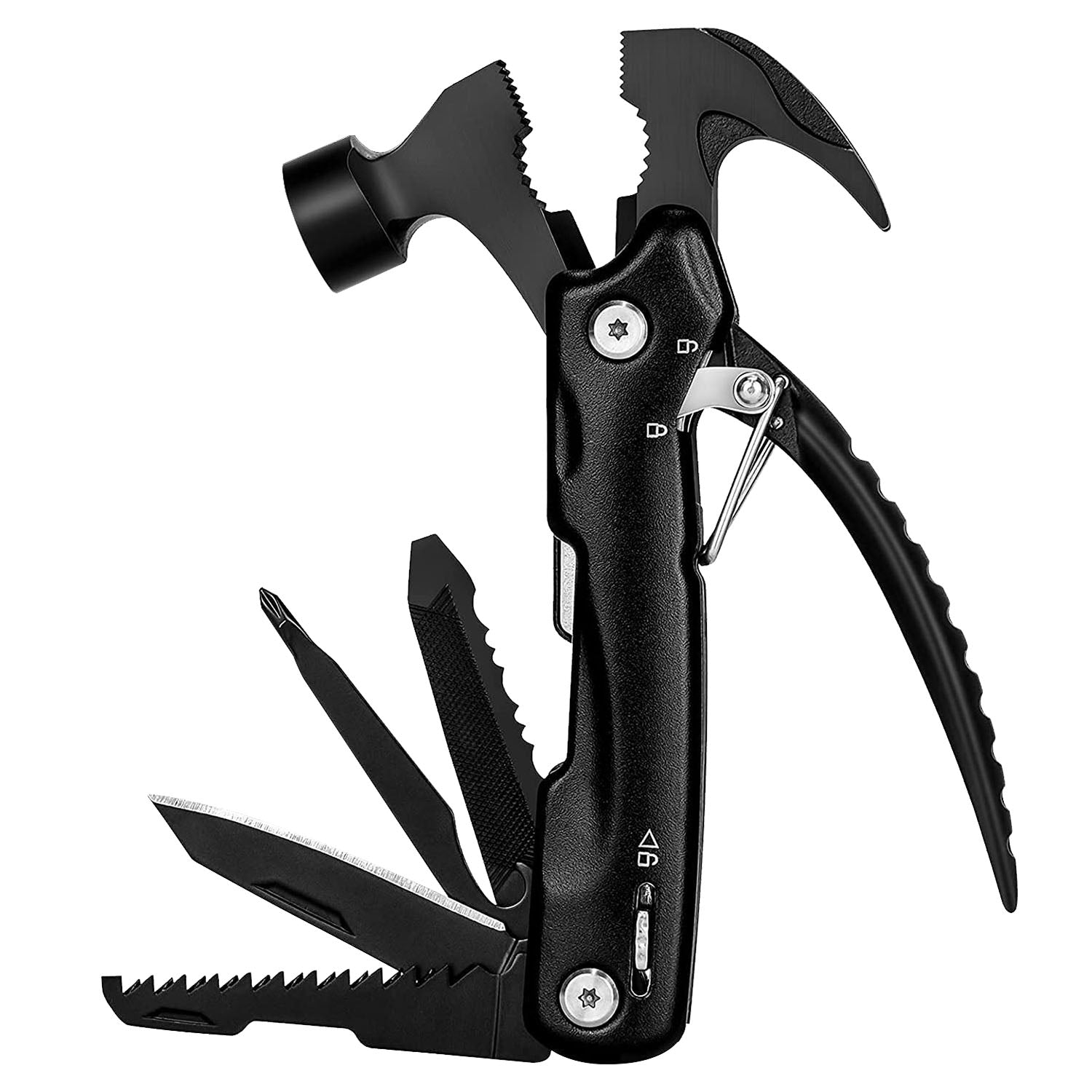 12-in-1 Stainless Steel Portable Hammer Multitool Outlet Footaction