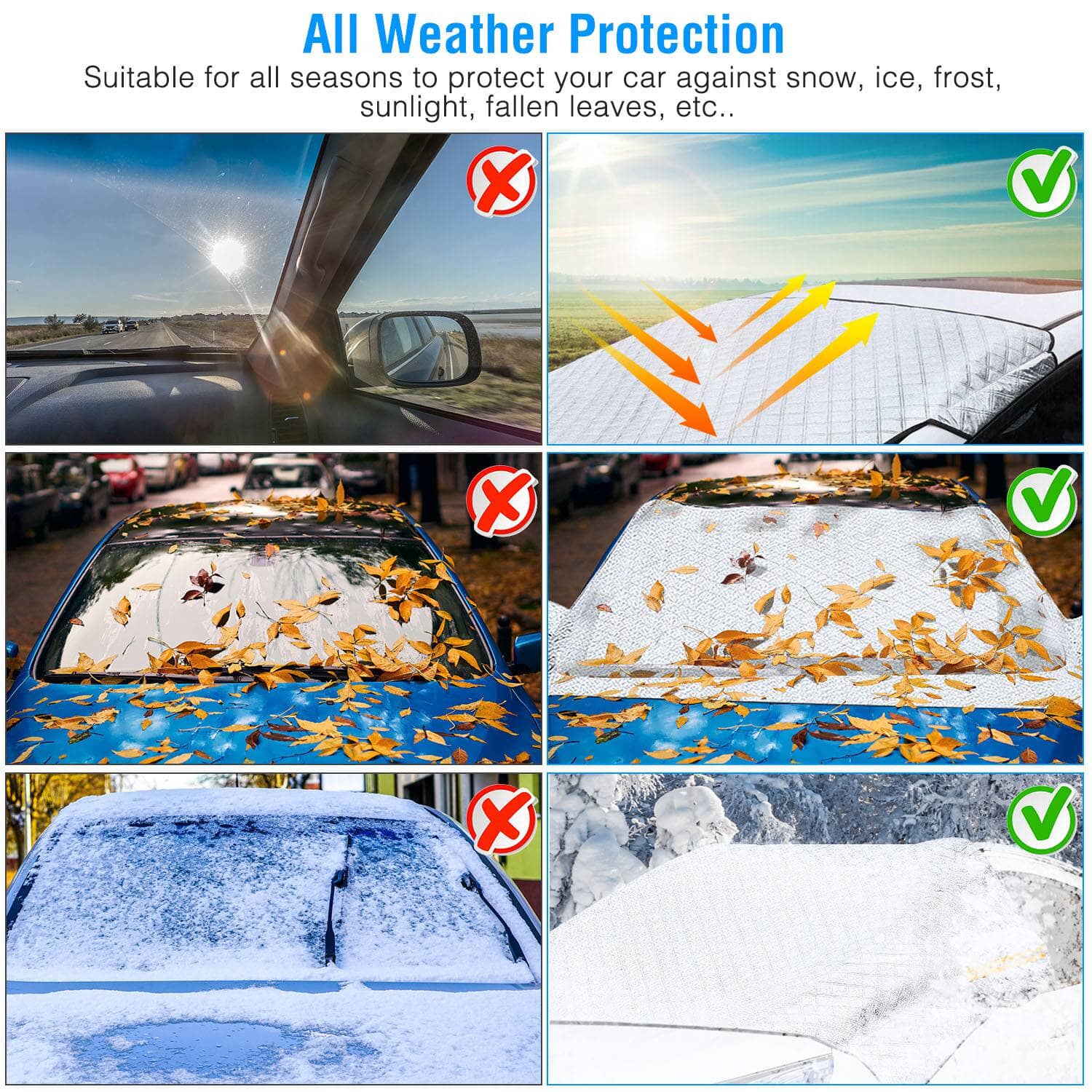 Car Windshield Snow Cover Windproof Magnetic Car Windscreen Cover Cheap Sale Explore