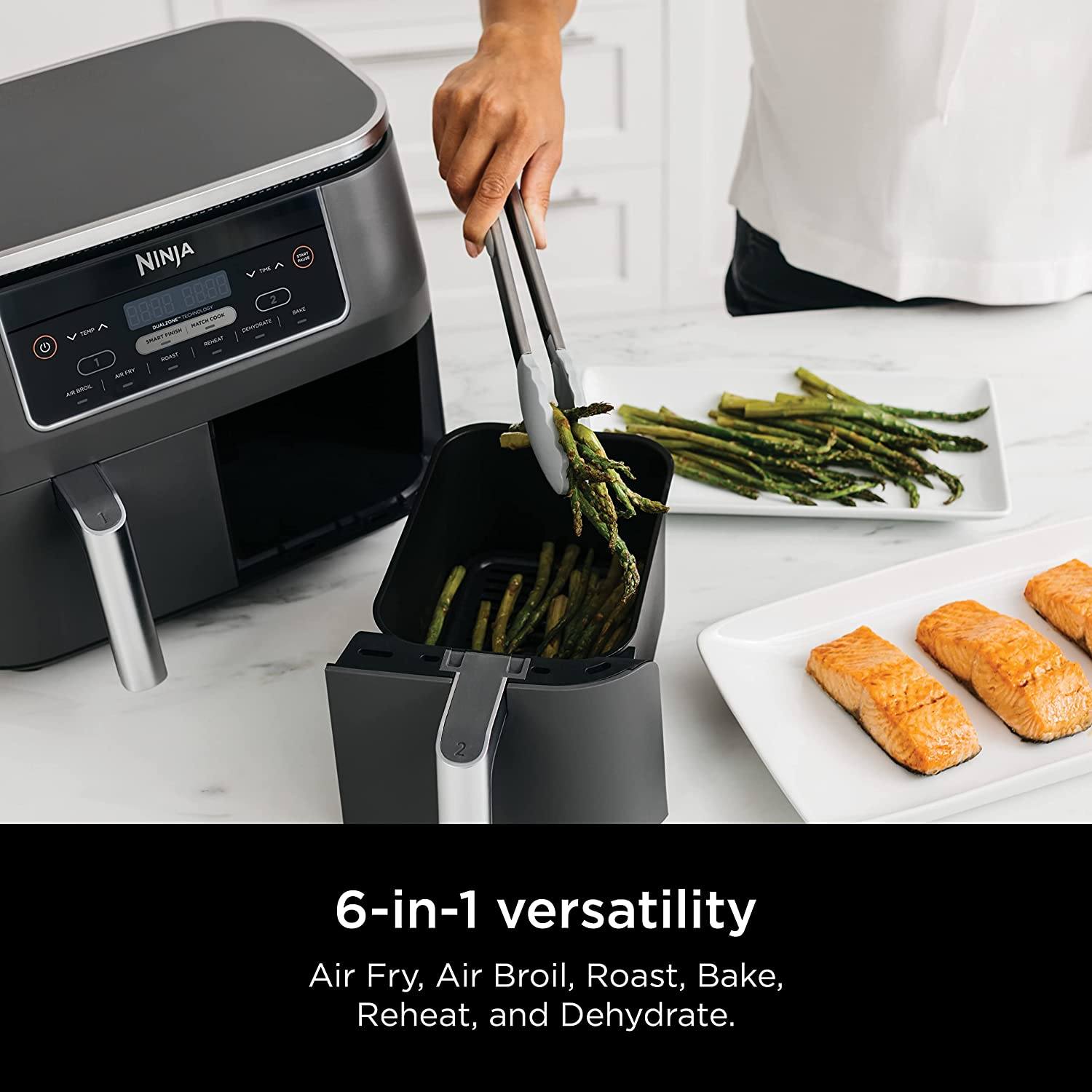 Ninja DZ201 Foodi 8 Quart 6-in-1 DualZone 2-Basket Air Fryer (Refurbished) Cheap Sale With Paypal