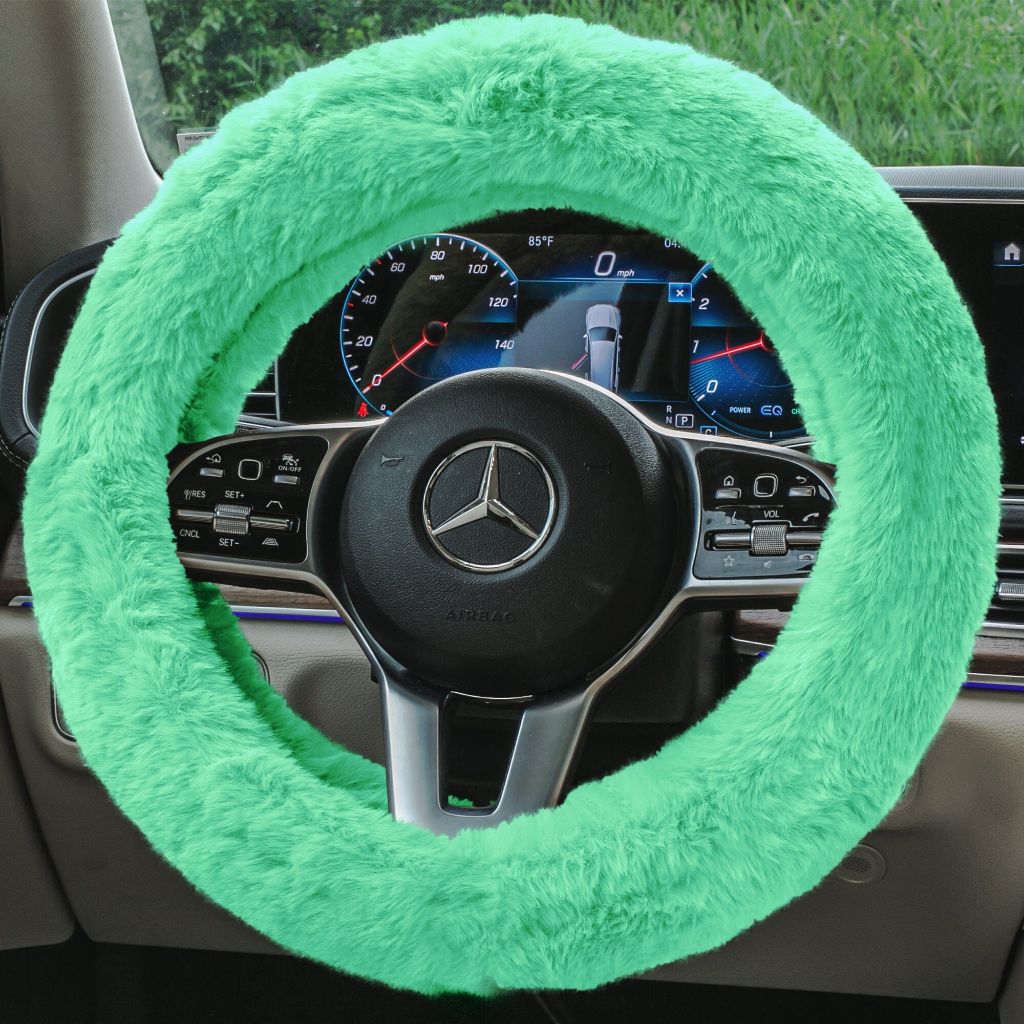 Doe16 Faux Rabbit Fur Steering Wheel Cover Outlet Choice