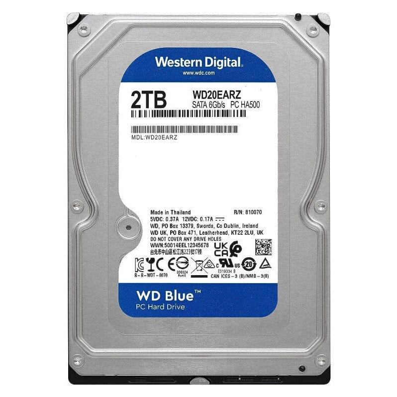 Western Digital 2TB Blue 3.5 SATA Internal PC HDD Hard Drive WD20EARZ (Refurbished) 2025 Online