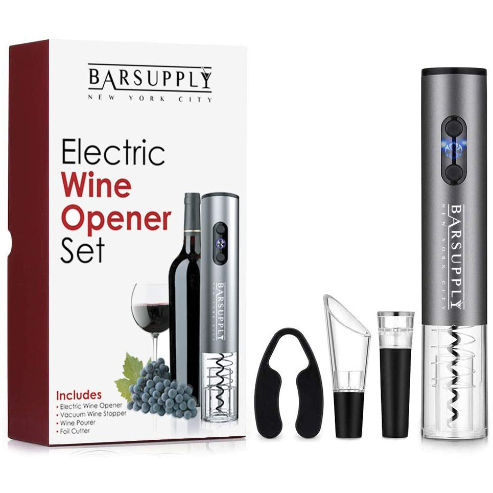 4-Piece Set: Electric Wine Bottle Opener Buy Cheap Big Sale