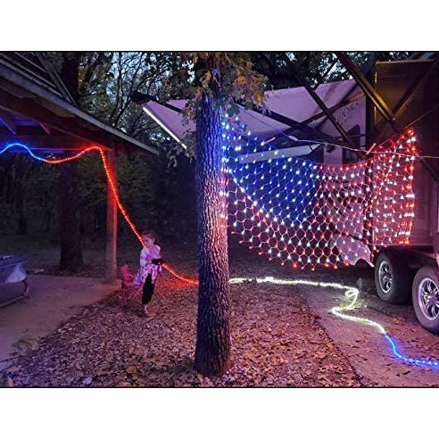 420 LED American Advanced Flag String Lights Free Shipping 100% Guaranteed