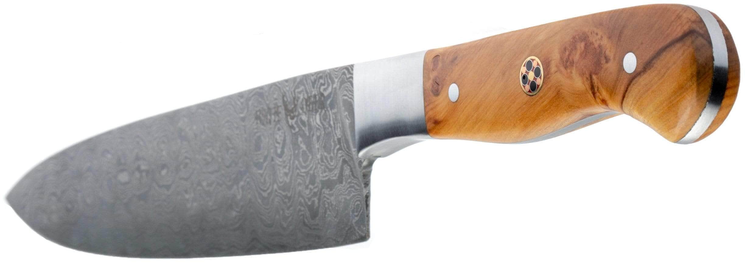 White Deer Damascus Steel Chef Knife, 8 Blade, Olive Wood Handle Cheap Pice Free Shipping