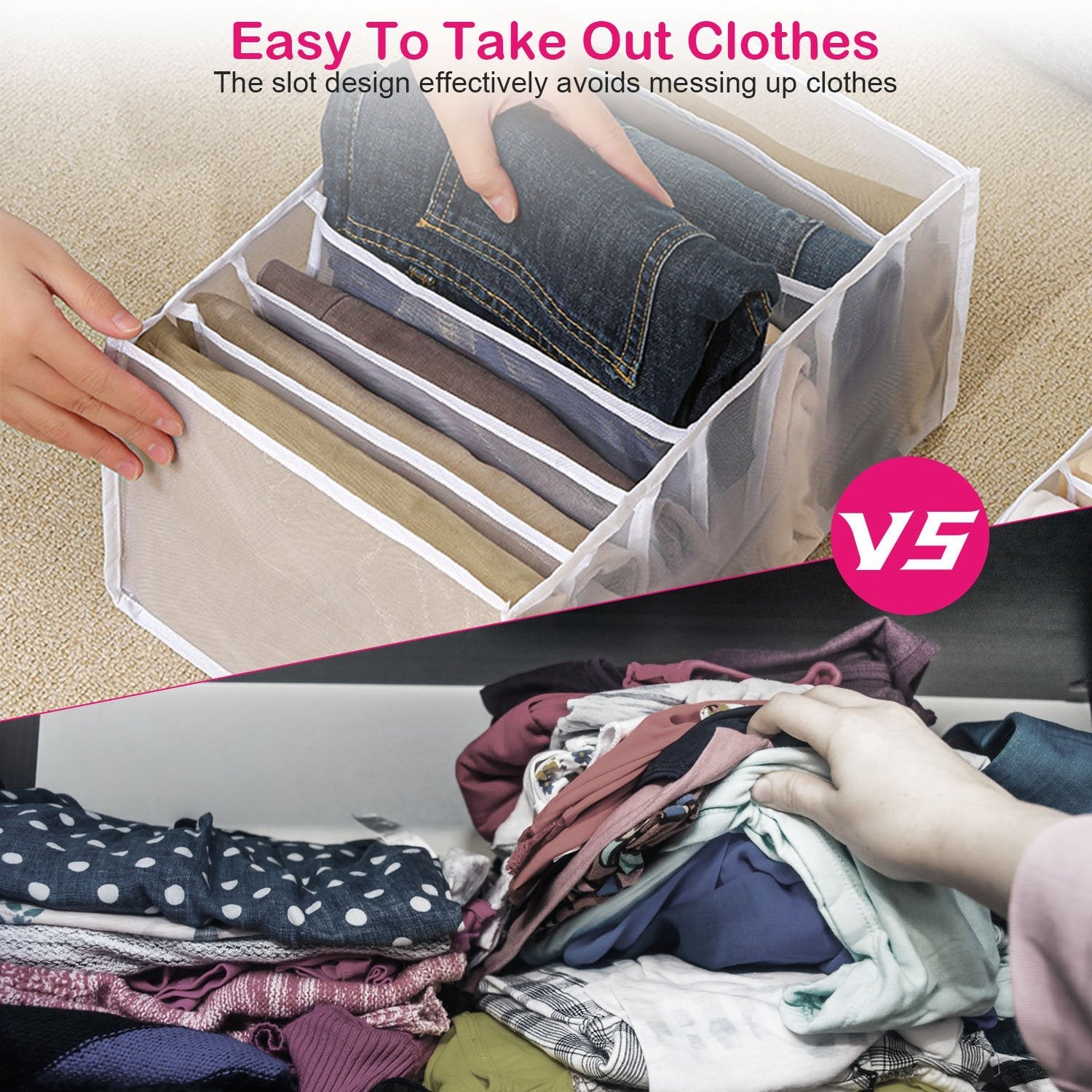 2-Piece: Wardrobe Clothes Organizer Latest Cheap Online