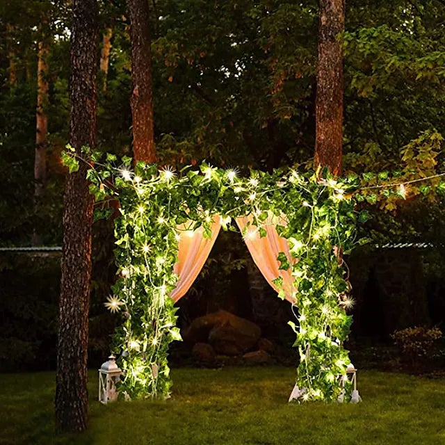 LED Solar Ivy Leaf String Light Clearance Pices