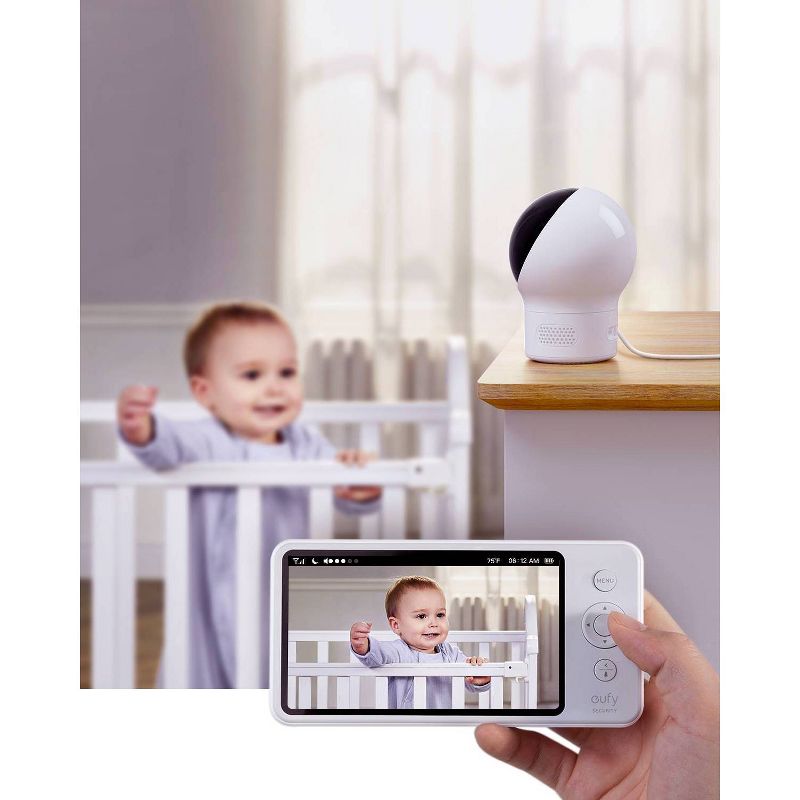 eufy SpaceView Pro 5 720p Video Baby Monitor Pan&Tilt Camera 2-Way Audio (New Open-Box) Clearance Latest