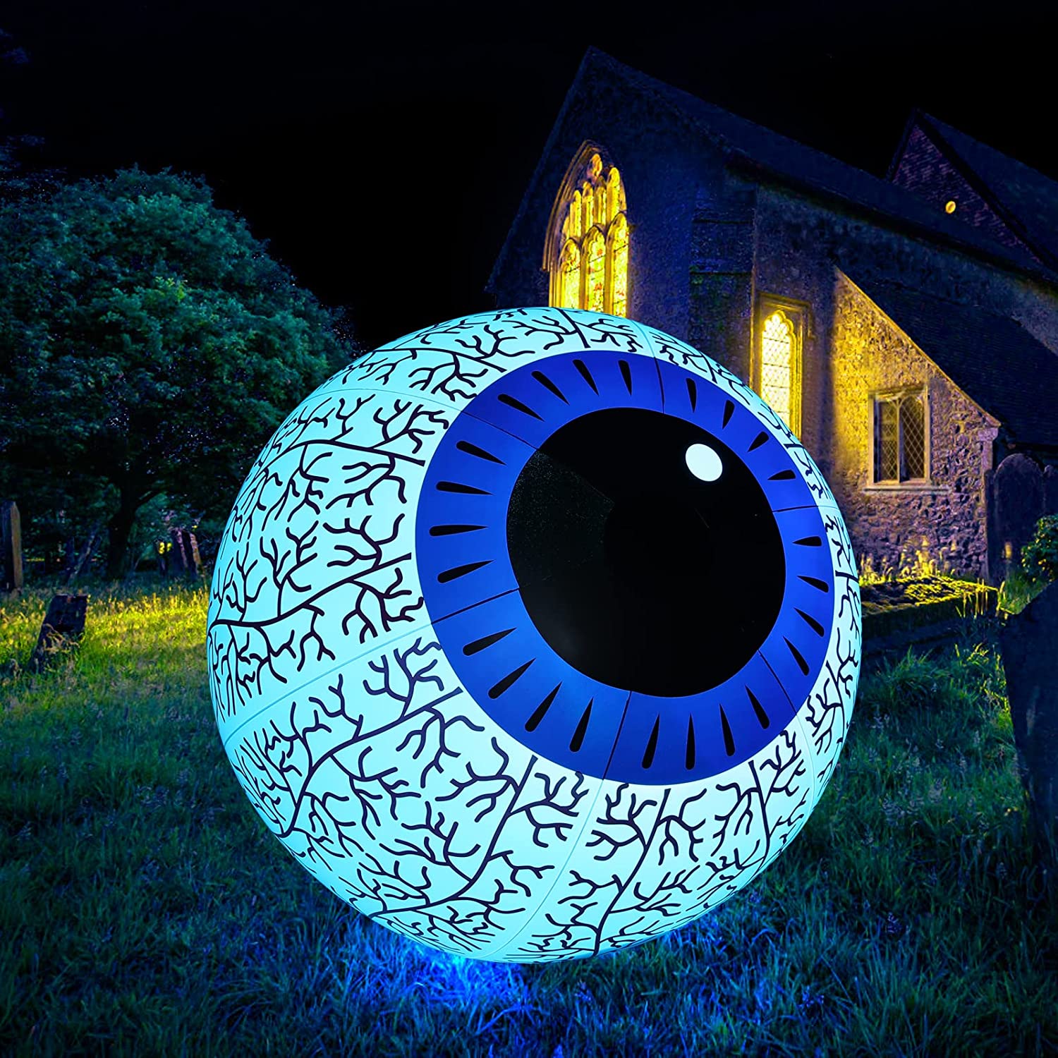 24-Inch Halloween Inflatable Ghost Eyeball Decor Visit Cheap Pice