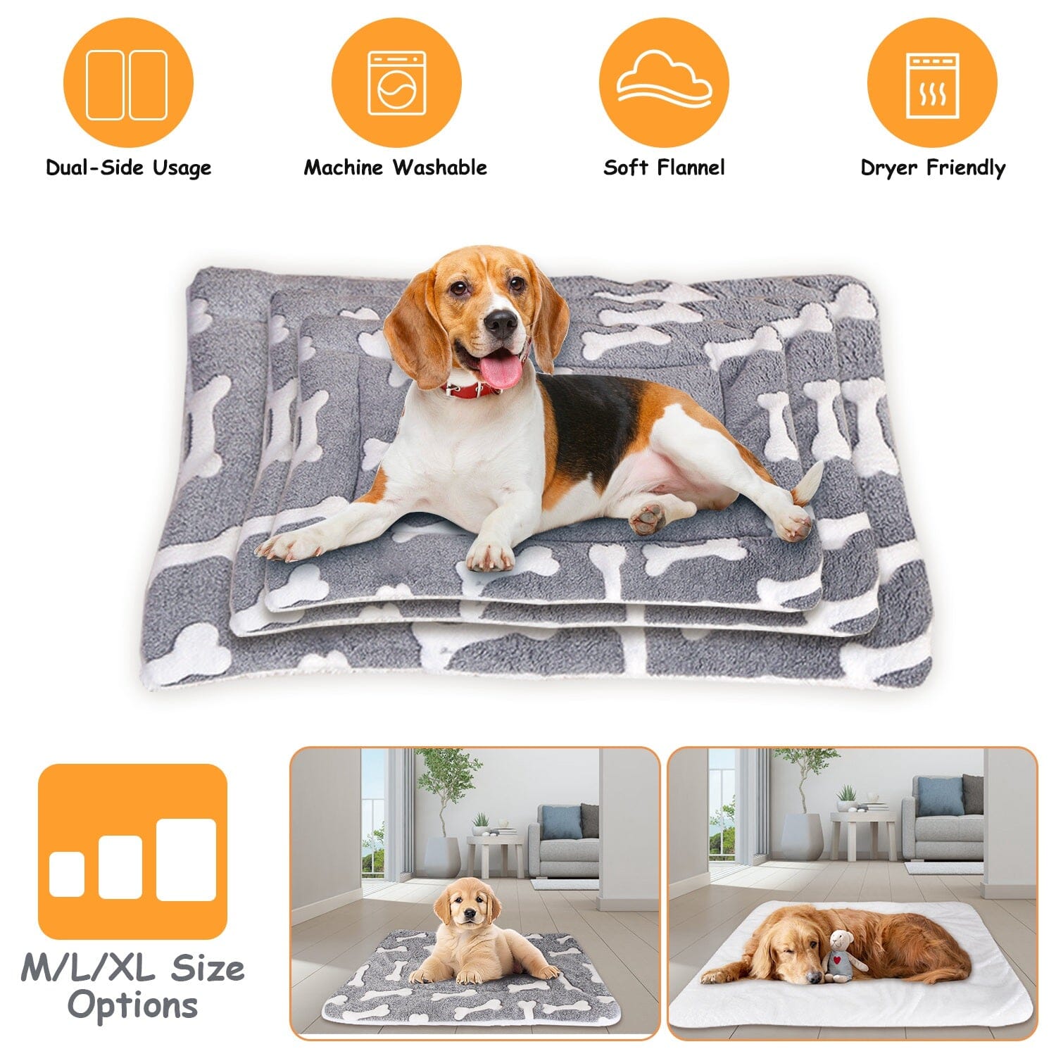 Comfortable Flannel Dog Bed Mat Outlet Best Place