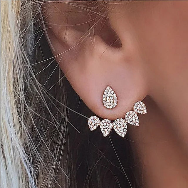 2-Pairs: Women's Small Diamond Earrings Looking For Cheap Pice