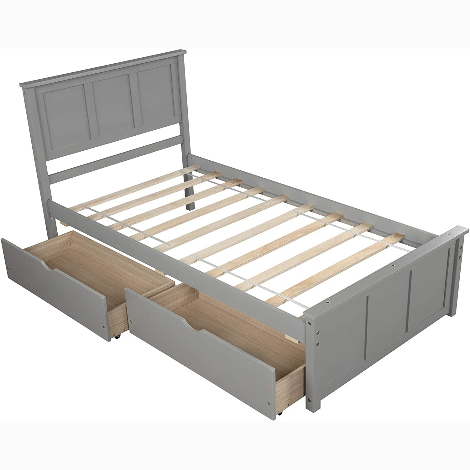 Twin Size Platform Bed with Two Drawers Buy Cheap 2025