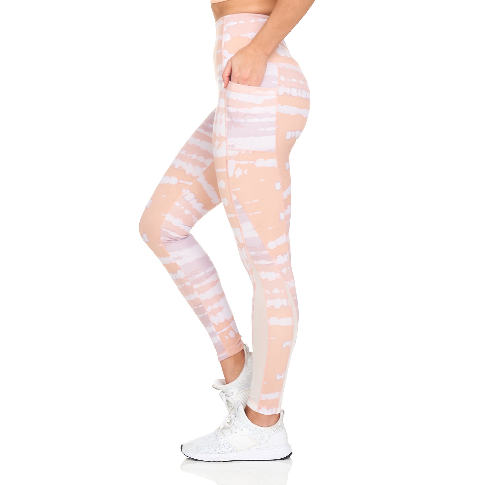 Women's Active High Rise Printed Leggings With Pockets Cheap Sale Reliable