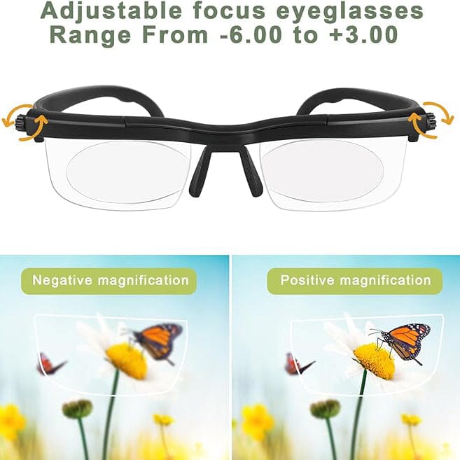 Adjustable Vision Focus Myopia Eye Glasses Eyeglasses Reading Glasses Clearance Get Authentic